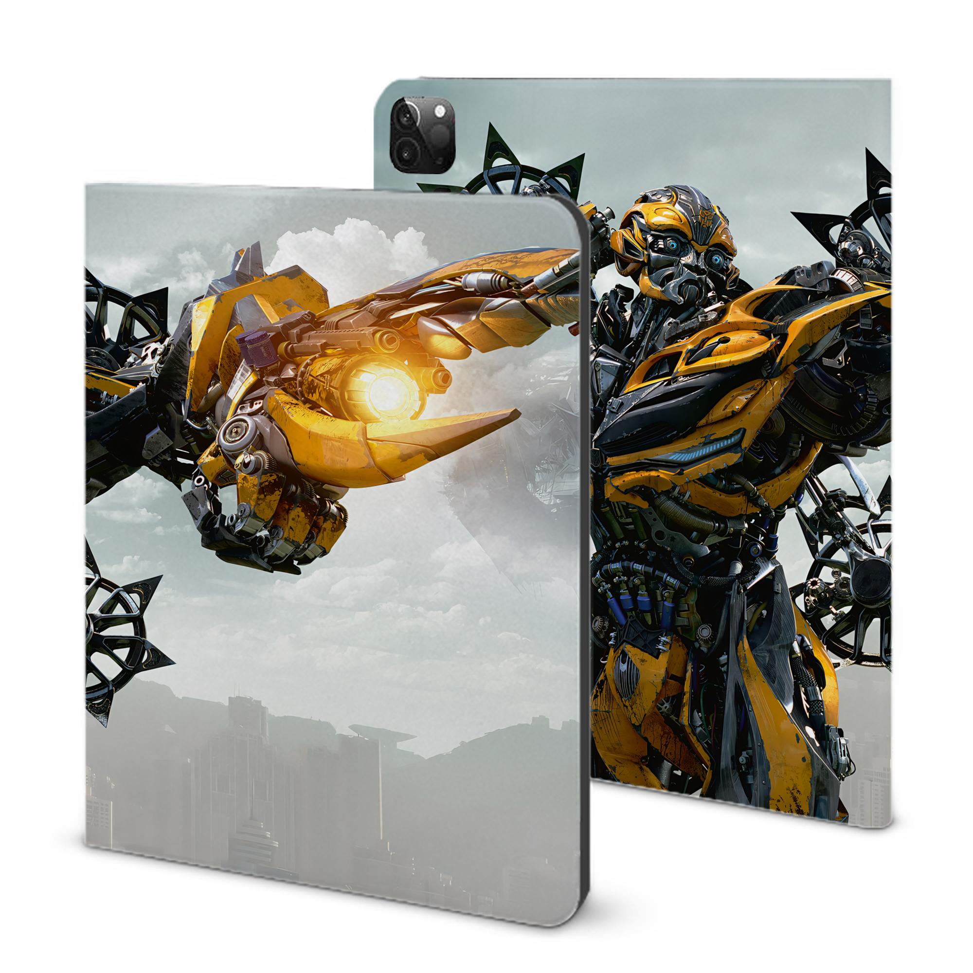 （画像用） Transformers トランスフォーマー IPadケース ペンホルダー付き ブックスタイルデザイン